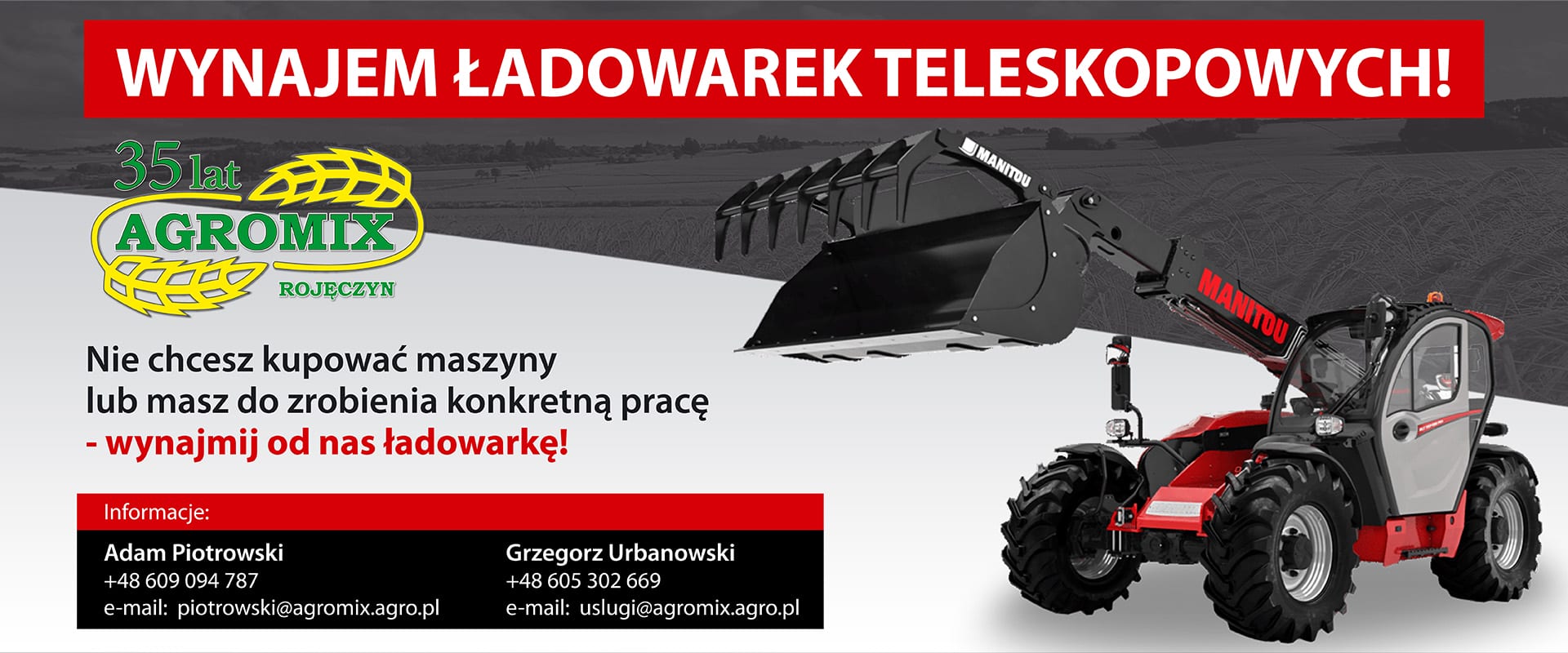 wynajem ładowarek teleskopowych